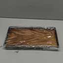 Acacia Bathroom Toilet Tank Tray, 13" Wood Toilet Paper Storage Basket Back of Toilet Basket Organizer, Vanity Tray for Perfume Makeup Candle Kitchen Counter Coffee Table Decor