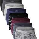 youlehe Men's Underwear Soft Bamboo Viscose Boxer Briefs Stretch Trunks Pack (M)