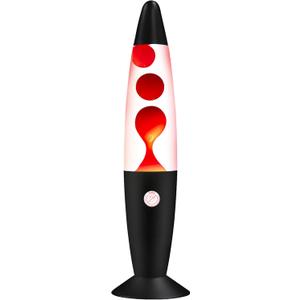 Red Magma Liquid Motion Lamp with Black Base and Cap for Adults Kids Night Light Lamp Decoration for Living-Room Bedroom Christmas Thanksgiving Day