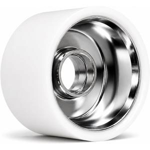 Bont Ultraglide Indoor Roller Skate Wheels, 63mm x 44mm 96A, Speed, Jam & Rink Skating, Aluminum Hub (White,4-Pack)