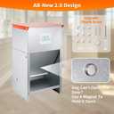Dog Feeder Galvanized Metal Pet Food Auto Gravity Dispenser Dog 50lb