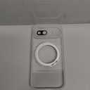 360 Spin Magnetic Stand Case for Google Pixel 9A Fit for MagSafe & Pixelsnap Cover with Ring Holder No-Yellow Crystal Clear Camera Protection Phone Google Pixel 9A Case - Clear