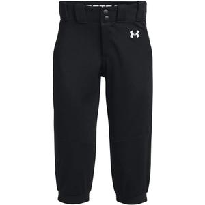 Under Armour Girls' Utility Softball Pants 22, Size 7, Black