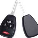 MechanMagic Key Fob Replacement Fits for Chrysler 300 2005-2007 Sebring 200 Aspen Dodge Charger Avenger Jeep Commander Grand Cherokee 2005-2007 Liberty 2008-2012 Keyless Entry Remote OHT692427AA