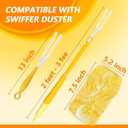 Yicotira Duster Refill Compatible with Swiffer Duster, Heavy Duty Duster Refills Kit for Cleaning Dusting, Multi Surface 360 Feather Duster, 20 Count Disposable Refills with 1 Handle
