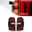 A Pair LED taillights for Ford bronco 2021-2025 taillight assembly, a pair of red lens taillight assemblies, Ford bronco 2021, 2022, 2023, 2025 models(2PCS) (A Pair-B)