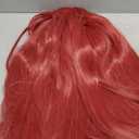 morvally 39 Inches Long Red Wig with 2 Ponytails for Women - Anime Cosplay Wigs for Womens Halloween Costume Party (Red, Adults)