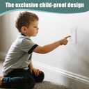 Light Switch Cover,Light Switch Guard Cover,Baby Proof Wall Switch Cover Guard for Rocker Light Switch Protects Your Lights or Circuits from Being Accidentally Turned On or Off(White,6 Pack)