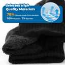 BAMBOO COOL Men's Ankle Socks Athletic Low Cut Heel Tab Cushioned Moisture Wicking, Running Arch Support Breathable, 6 Pack Black (Black, S)