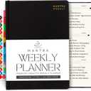 Mantra Planner 2026 Planner, Daily Journal & Gratitude Journal AllInOne with To Do List, Self Care Prompts & Habit Tracker 7 x 10,  Black