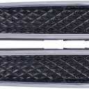 NewYall Pair Chrome Headlight Lower Bracket Moulding Grille Trim for Ford Escape 2013-2016 Front Left and Right Side DV45-8228-AA DV45-8229-AA