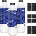 Stokk LT1000P ADQ747935 Refrigerator Water Filter Replacement, Compatible with LG LT1000P/PC/PCS, MDJ64844601, ADQ74793501, ThinQ, LMXS28626S, LFXS26973S, ADQ74793502 and LT120F Air Filter, 3Combo
