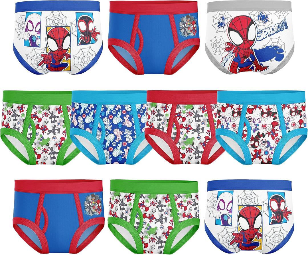 Spiderman Boys' Toddler Superhero Friends, Size  4T, 10 Pack