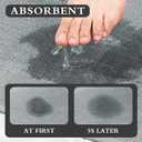 YIHOUSE Light Grey Bathroom Rugs Set 4 Piece, Absorbent Bath Mat for Bathroom Non Slip Washable, Quick Dry, Thin Bath Rug Set for Toilet and Floor