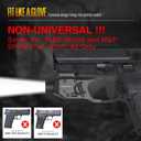 DEFENTAC 500 Lumens Pistol Light is Exclusive Compatible with M&P Shield and Plus (9mm/ 40, not for EZ Model) Only, Momentary and Strobe