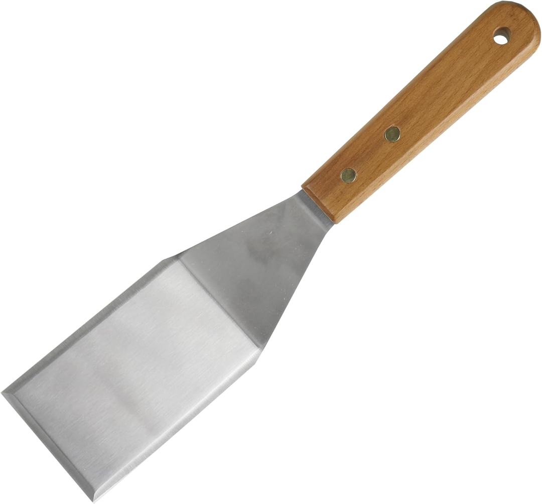 Chef Craft BBQ/Griddle Turner 2.75" head (Small, Stainless Steel, Brown)