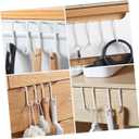 Veemoon Over Door Ironing Board Hanger - 2 Pcs White Iron Board Holder for Easy Storage - Space Saving Design for Laundry Room Kitchen and Bathroom Organization