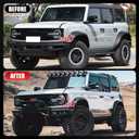 3.5'' Fender Flares Kit Compatible with 2021-2026 Ford Bronco 2/4 Door | Front & Rear Replace M-9164-BFK M2DZ-16268-AA, Easy Installation (Not for Sport and Raptor)