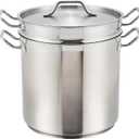 Winware Stainless 20 Quart Steamer/Pasta Cooker with Cover