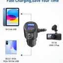 Dash Cam Charger USB C,Type C USB Power Cord,USB C Car Charger,Dual Port USB Dashcam Power Adapter,Fast Charging Cord Suitable for REDTIGER F7NVantrue N4WOLFBOX etc Dashcam (6.5FT)