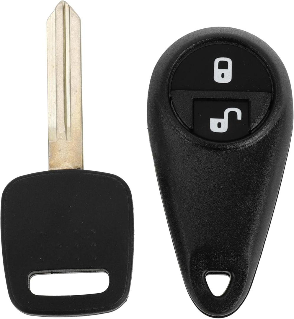 X AUTOHAUX 433MHz NHVWB1U711 Keyless Entry Remote Ignition Transponder Key Fob for Subaru Forester 2005-2008 for Subaru Impreza 2005-2007 62 Chip 2 Buttons