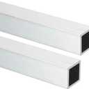 MECCANIXITY Aluminum Square Tubing,0.47"x0.47"x18" Long 0.04" Wall Thick 6063 Aluminum Square Tube Seamless Structural Metal Profile Hardware for Construction DIY Home Decor Furniture 2pcs