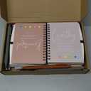 Kosiz 12 Sets/24 Pcs Christian Gifts Bulk Inspirational Prayer Journal Christian Scripture Notebook with Bible Pen Religious Valentines Church Gift for Women Men Bible Study (Classic,Dark Morandi)