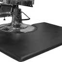 1 Inch Thick Barber Cutting Chair Salon Floor Mats for Beauty Hair Stylist Station Anti Fatigue (Black, 5 Ft  3 Ft Rectangle)