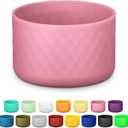 Silicone Boot for Owala Water Bottle 32 oz, Anti-Slip Protective Sleeve for FreeSip/Twist/Flip Stainless Steel Water Bottles, Bottom Cover for Owala Accessories, BPA Free, Dishwasher Safe (Rose)