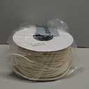 VitalCozy 1/4" Cotton Piping Cord 6 mm Natural Cording for Sewing Piping for Pillows and Other Soft Welt Applications (200 Yds)