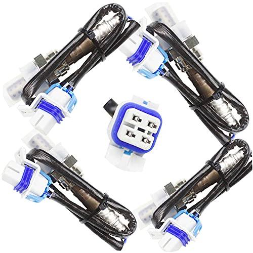 Sangyue 4X Oxygen O2 Sensor for 2003 2004 2005 GMC Sierra 1500 4.3L/4.8L Upstream + Downstream (Pack of 2)