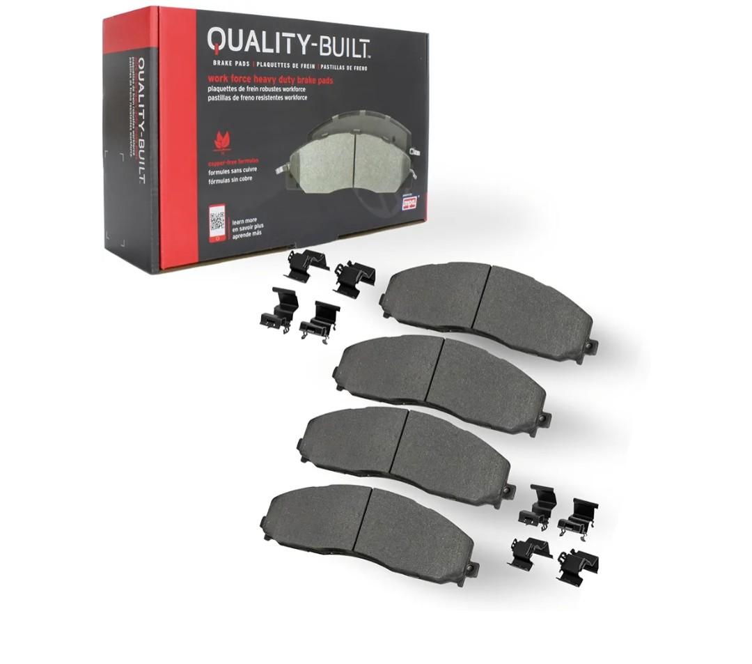 QUALITY-BUILT Front Semi-Metallic Brake Pads, Work Force 1002-2382M, Compatible with 2021-2024 Ford/Lincoln (Bronco,Expedition,F-150,F-150 Lightning,Navigator)