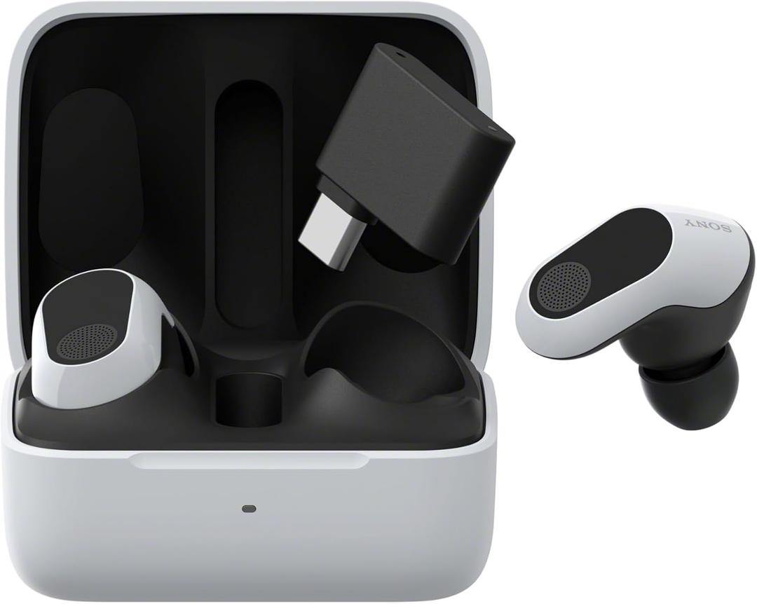 Sony INZONE Buds Wireless Gaming Earbuds, Perfect for PlayStation 5, for PC/PS5/Switch/Mobile, 48Hr Battery with Case, Noise Canceling, 360 Spatial Sound, 2.4GHz USB-C Dongle, WF-G700N White