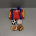 KMUYSL Baby Toys 0-12 Months, My First Sports Bag Plush Toy - 4 Sensory Balls Soft Toys with Crinkle, Rattles for 0-3-6-9-12 Month Newborn Infant, 1st Birthday for Babies Boys Girls Age 1