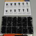 GOOACC 240PCS Bumper Retainer Clips Car Plastic Rivets Fasteners Push Retainer Kit 12 Popular Sizes Auto Push Pin Rivets Set -Door Trim Panel Fender Clips for GM Ford Toyota Honda Chrysler