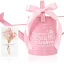Best Grandma Gifts, Gardening Gifts for Women, Gifts for Grandma from Grandkids, Best Gifts for Grandma, Nana,Mimi,Gigi, Oma, Metal Watering Can for Indoor Plants, 1/2 Gallon, Pink