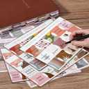 Bible Study Supplies Journaling Kit - Bible Highlighters and Pens No Bleed Tabs Pencil Case Sticky Notes Washi Tapes Cross Paper Clips, Christian Gifts for Women Men Teen Adult Beginner - Blue