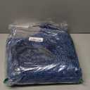 Yimobra Toilet Rugs U Shaped Washable, Extra Thick Soft Absorbent Chenille Contour Bathroom Rugs for Toilet 24x20 Inch, Quick Dry Non Slip Toilet Mat for Bath Floor, Navy Blue