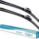 VTOGOI OEM Quality 17''+17'' Premium All-Season Auto Windshield Natural Rubber J-Hook Wiper Blades(Pack of 2)