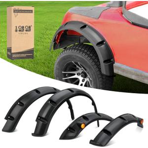 10L0L Golf Cart Front Rear Fender Flares for EZGO RXV 2008-2015 Gas & Electric, with Stainless Steel Screws, Set of 4(Not fit modified models)