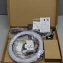 Magnetic Ring Light with Stand with Phone Holder,Overhead Phone Mount for Desk,10" LED Tripod for iPhone with Ring Light and Remote,Phones Stand for Video Recording,Live Streaming,Cooking Video