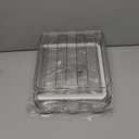 Egg Holder Refrigerator Clear Egg Storage Dispenser Rolling Egg Container Refrigerator with Detachable Lid Stackable Egg Tray Organizer Fridge (2 Layer)