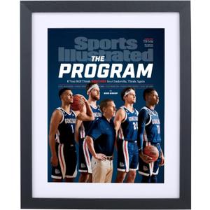 Mxtallup 10.5x12.5 Magazine Frame for the Wall,Displays Magazines Measuring 10 1/2 by 12 1/2 inches with White Mat (Measure Your Magazine)(Z105125W)