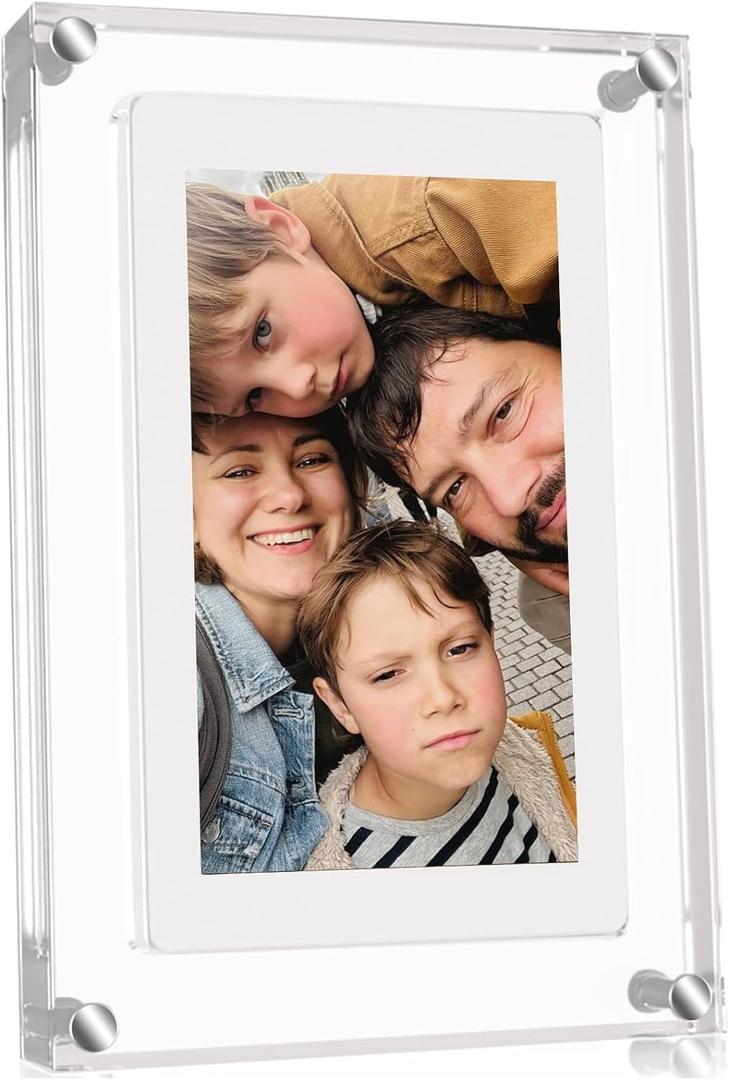5 Inch Acrylic Digital Picture Frame. videoFrame with Auto-Rotate, Free 8GB USB Stick and Built-in1000 mAh Battery. ldeal Desktop Decoratio