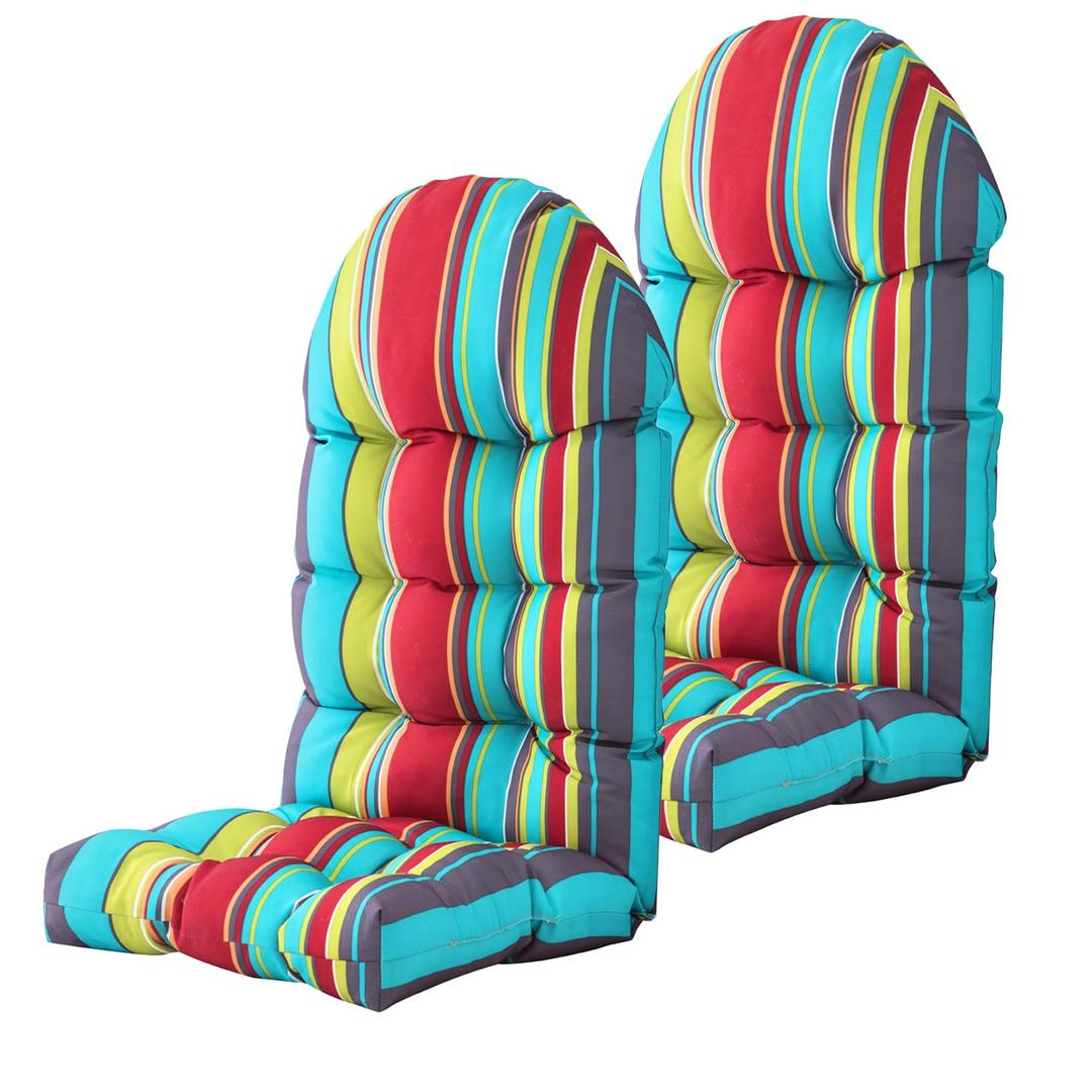 Enipate Weather Resistant Adirondack Chair Cushions High Back Indoor Outdoor Patio Tufted Lounge Cushion Seat Pads
