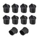 uxcell 10pcs BNC Silicone Protectors Cap Port Cover Anti Dust 9.5mm-11mm Dia Black