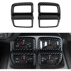 4PCS Car ABS Carbon Fiber Center Console Dashboard Decoration Interior Accessories for Chevrolet Camaro ZL1 2010 2011 2012 2013 2014 2015