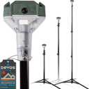 Devos Outdoor LightRanger 800 Lumen Lantern - Rechargeable Telescoping LED Lantern, 30-Hour Runtime, Illuminates 40-Foot Area, Adjustable Height