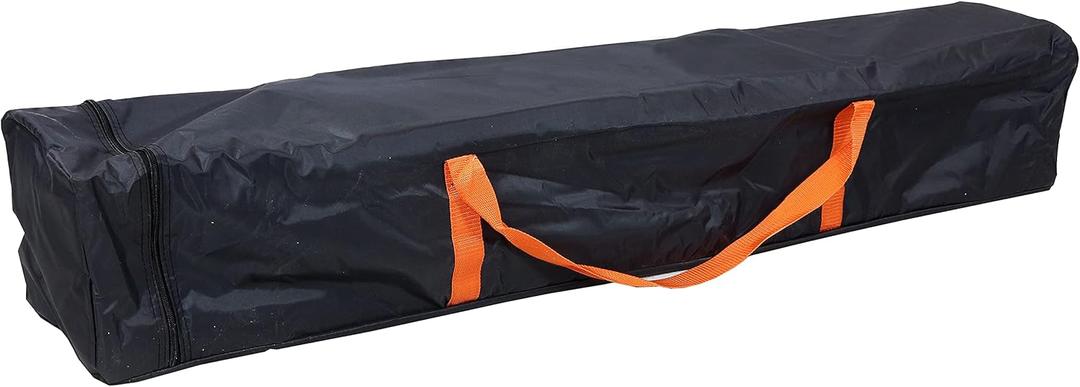 Sunnydaze Large Duffle Bag - Long Camping Bag for Tent or Equipment - Canopy Replacement Storage - Heavy-Duty - Black - 54 Inch