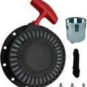 YAMAKATO Universal Pull Start Assembly for 338cc 339c 389cc 390cc 420cc 439cc 459cc Portable Generators and Engines, for 6 or 4 Bolt Recoil Starter Cord Rope Assy